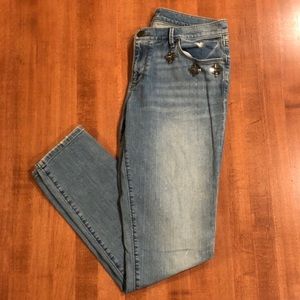 The Loft Jeweled Skinny Jeans_Size 27/4